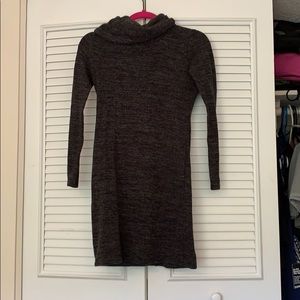 Grey sweater dress